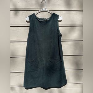 Forest Green Faux Suede Dress